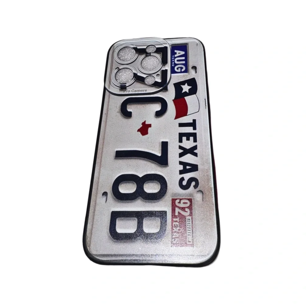 iPhone 15 Pro - Rustic Texas License Plate Phone Case